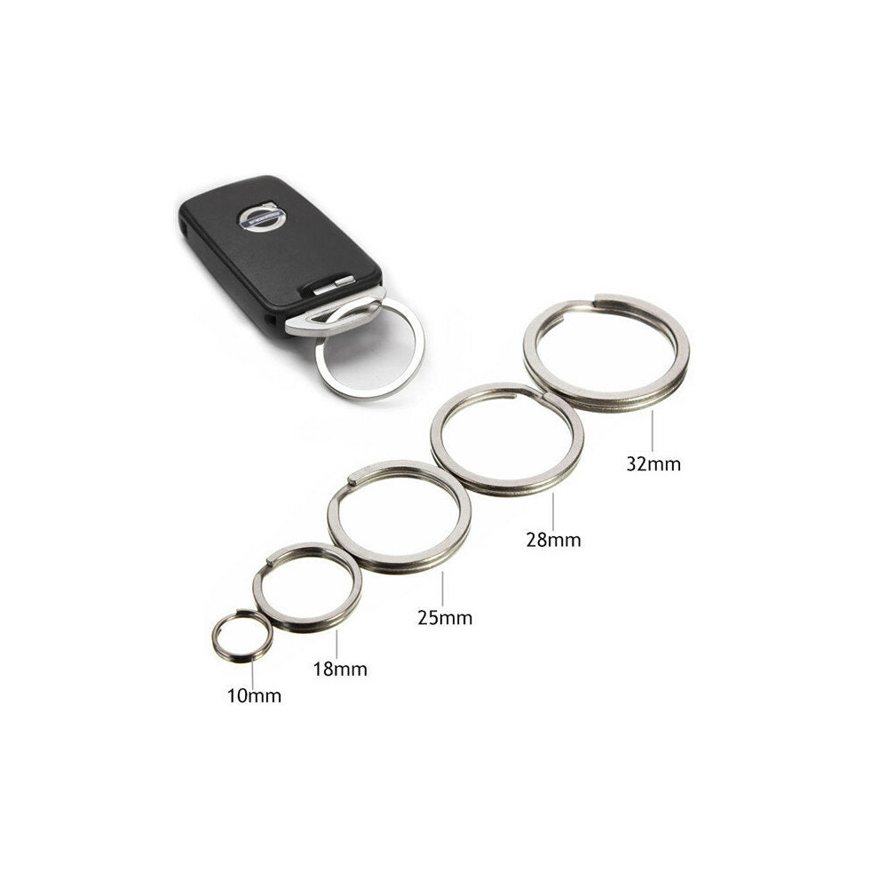 (18mm) Gear Titanium Ti Key Chain Key Ring Split Ring 4-12inch 10mm 18mm 25mm 28mm 32mm