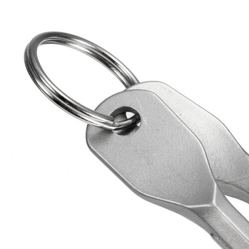 (Gray) EDC Portable Phillips and Slotted Screwdriver Keychain Tool 2