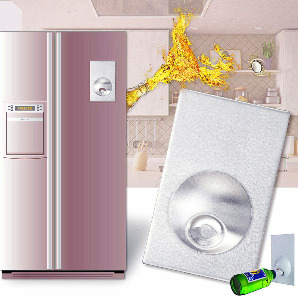 Novelty Stainless Steel Beer Bottle Opener Fridge Refrigerator Magnet Opener