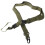 (Green) EDC 3-point Strap Three Point Tactical Sling Multi-function Adjustable String Clip Airsoft Strap 7
