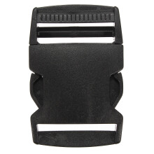 (40mm) Plastic Webbing Strap Side Release Buckle Black