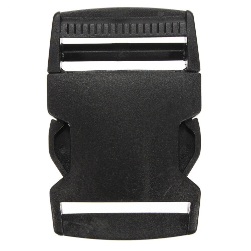 (40mm) Plastic Webbing Strap Side Release Buckle Black