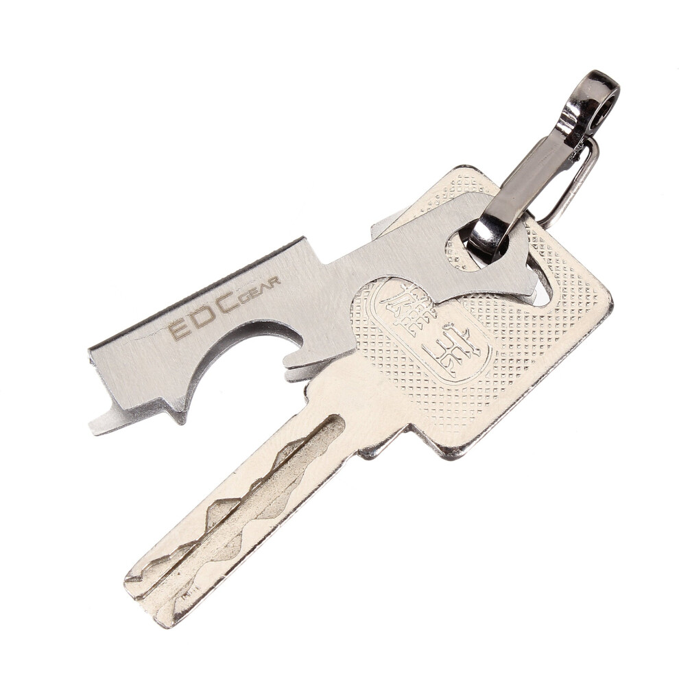 8 in 1 Bottle Opener Keychain Gadget Multi-function Key Clip