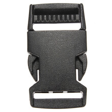 (25mm) Plastic Webbing Strap Side Release Buckle Black
