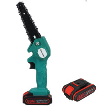 (Blue) 88VF 1200W 6Inch Electric Cordless One-Hand Saw Chain Saw Woodworking Tool Kit