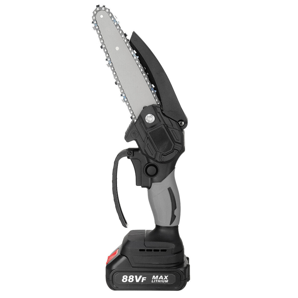 (Grey, Two Batteries) 88Vf 4000Rpm 6" Cordless Electric Chainsaw Wood Cutter Saw For Makita 18V Battery 9078193477573