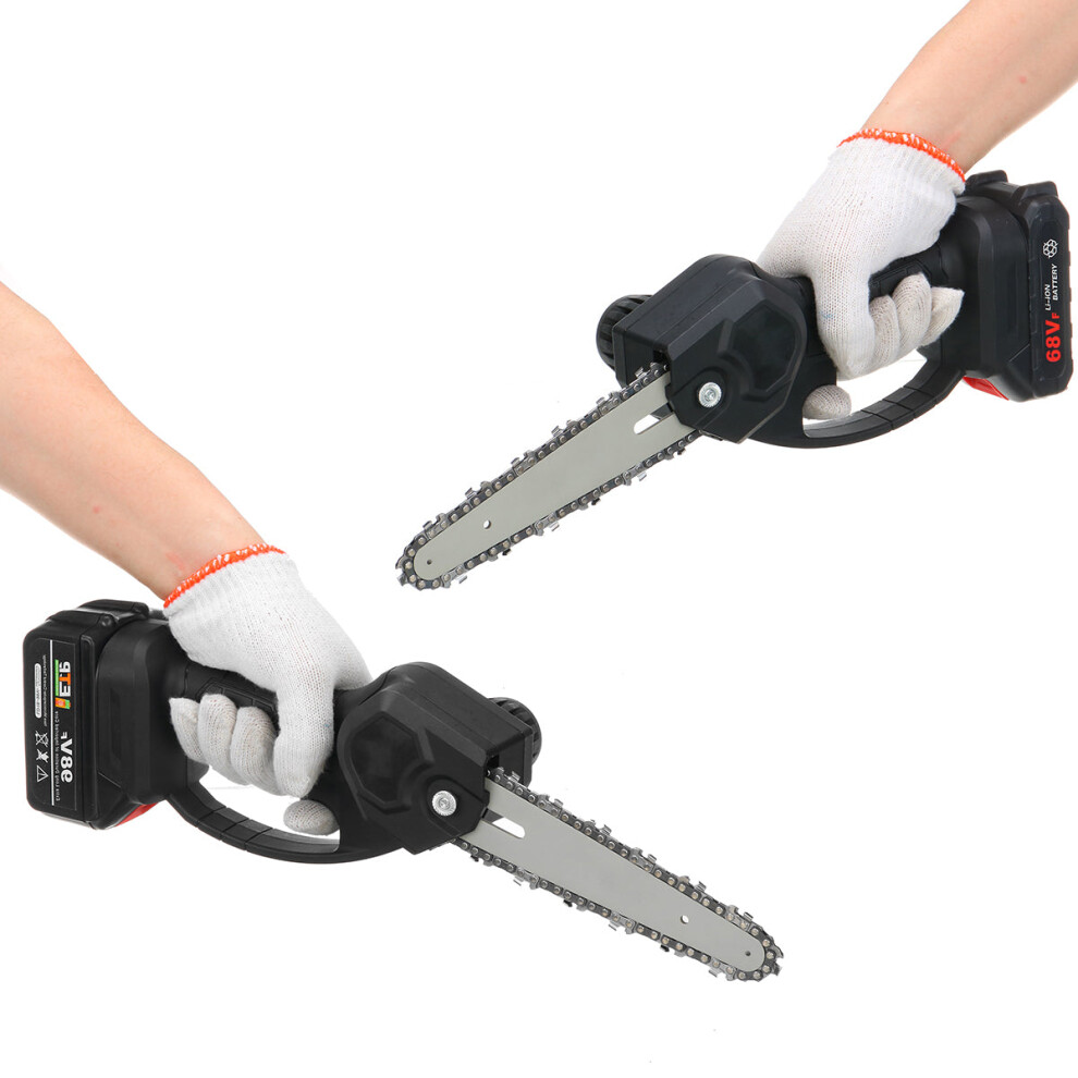 (98VF One Battery) 66" Mini Rechargable Electric Chain Saw Cordless One-handed Lithium Electric Saws Pruning Shears Cutter