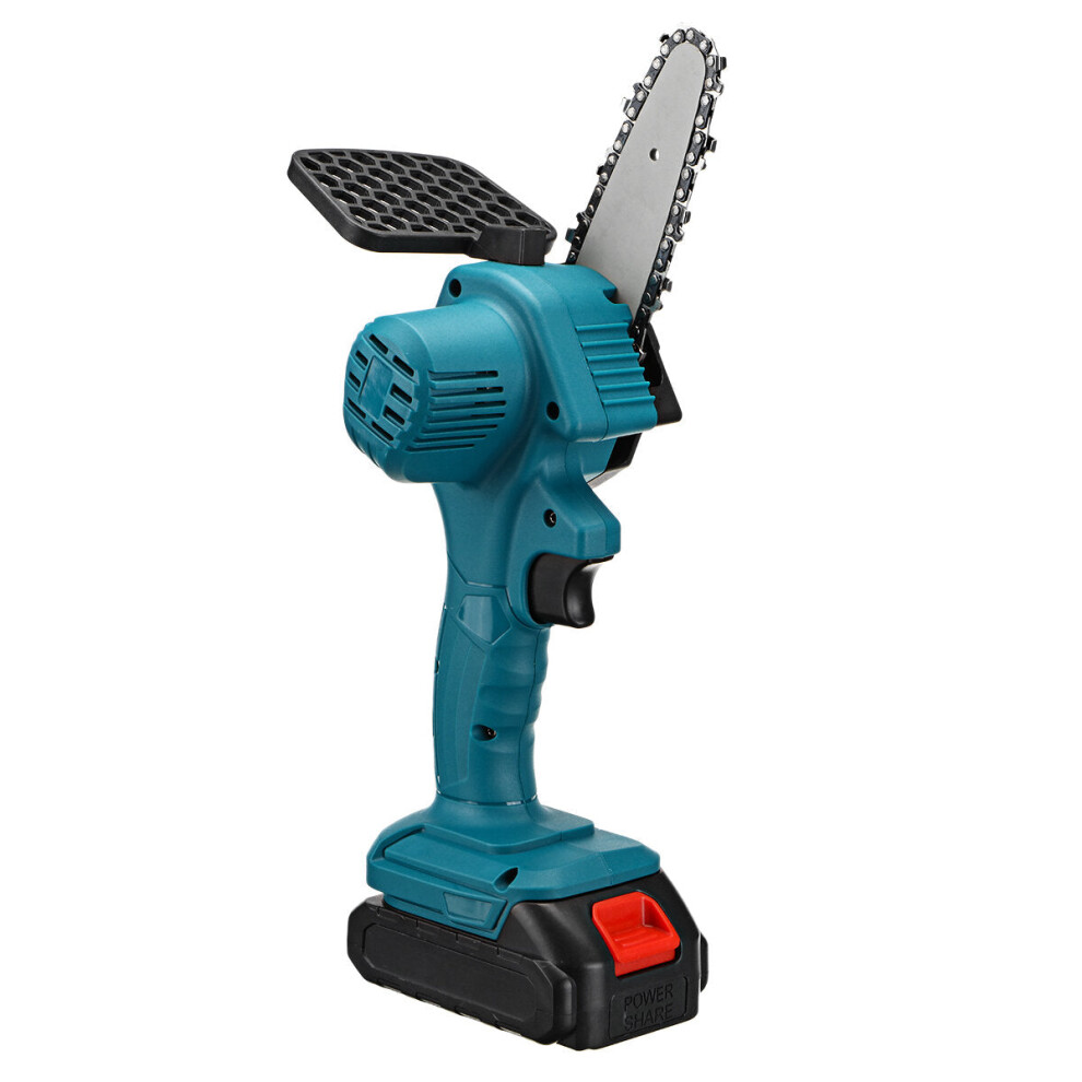 (EU Plug) 550W 48VF 4" Mini Cordless One-Hand Electric Chain Saw Woodworking Wood Cutter