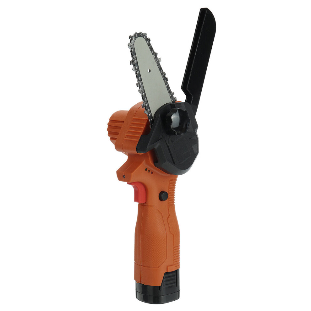 Photos - Saw GreenZech 4 Inch Mini Rechargable Chainsaw 18V One-Hand Electric Chain Wood Pruning Shears (Two Batteries, US Plug)