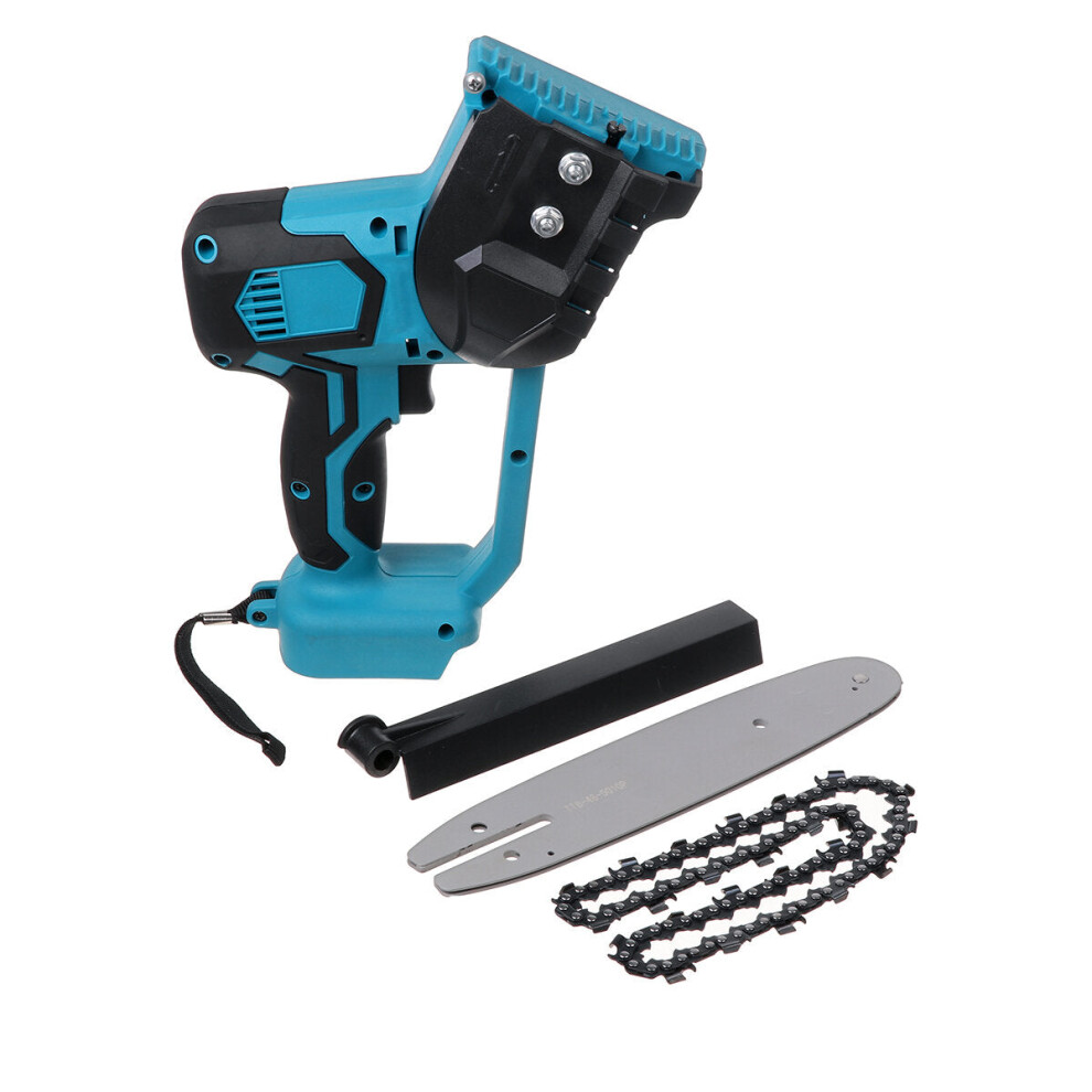 (Blue) 8 Inch Chainsaw Portable Cordless Electric Chain Saws Woodworking Power Tool For Makita 18V Battery