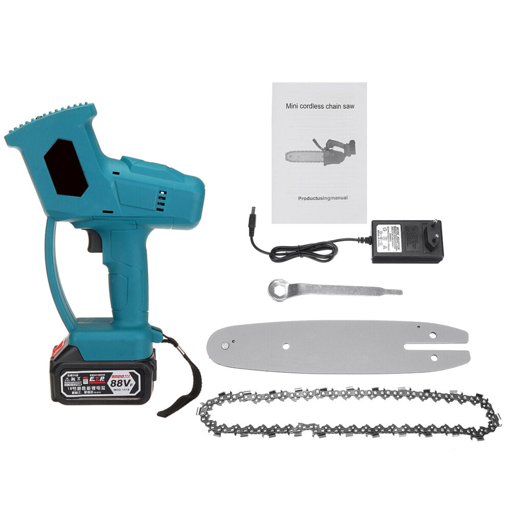 21V 8In Cordless Electric Chainsaw Portable Woodworking Wood Cutter Tools 9078193478723