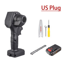 (One Battery, US Plug) 21V 4 In 1 5000r/min Electric Cordless Chain Saw Brushless Motor Woodworking Power Tools