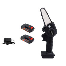 (Two Batteries) 1680W Mini Portable One-Hand Saw Woodworking Electric Chain Saw Wood Cutter