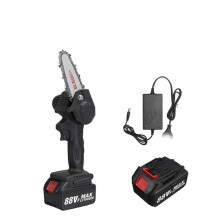 (Two Batteries) 4 Inch 15000mAh Mini Electric Chain Saw Pruning Chainsaw Cordless Garden Tree Logging Trimming Saw