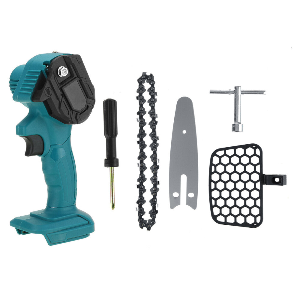 (Blue) 4 Inch 800W Electric Chain Saw Handheld Logging Saws For Makita 18V-21V Battery