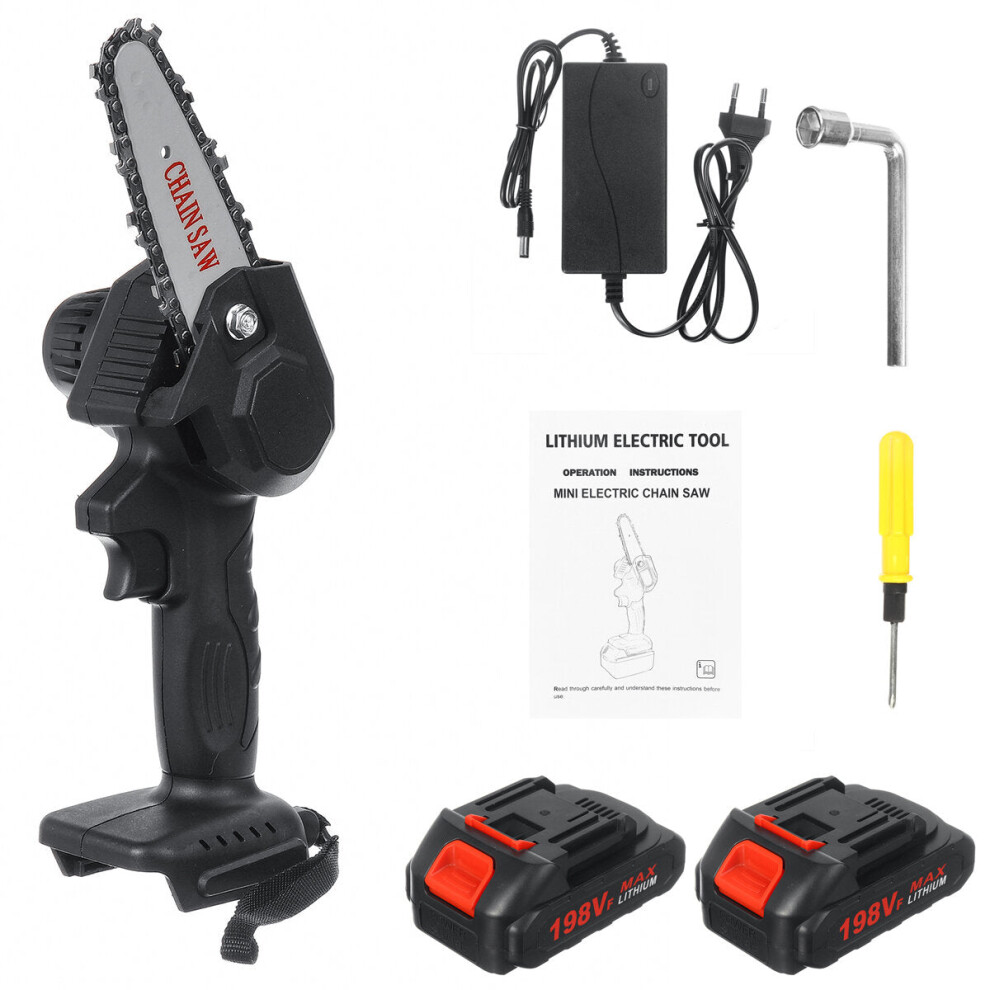 (Without Battery) 21V 4 Inch 600W Electric Handheld Cordless Rechargeable Portable Woodworking Saw 9078193474022