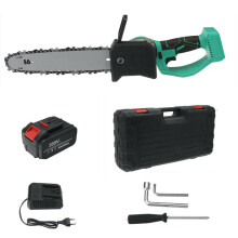 (1 Battery Set) 388VF Electric Cordless Saw Chain Saw Woodworking W/ Battery Kit