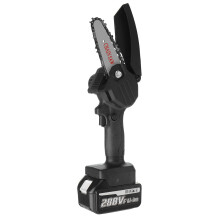 (Black, One Battery) Cordless Electric One-Hand Saw Mini Woodworking Chain Saw