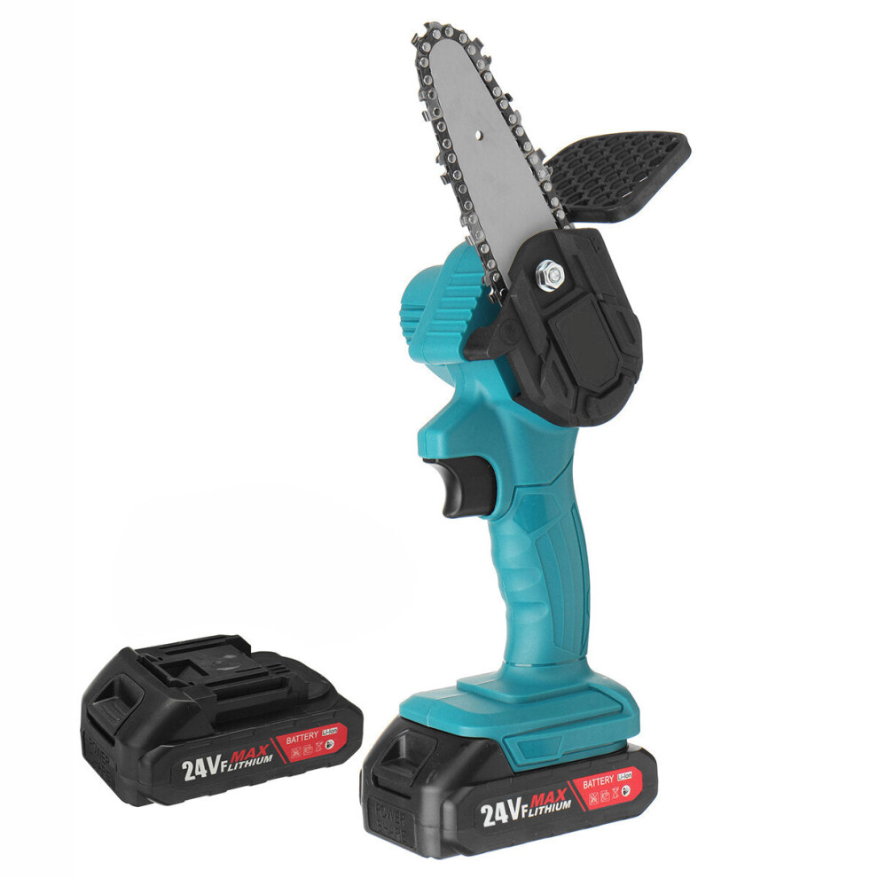 (Us Plug) 24V 4 Inch One-Hand Electric Chain Saw 800W Handheld Logging Saws Chainsaw Wood Cutting Tool 9078193473827