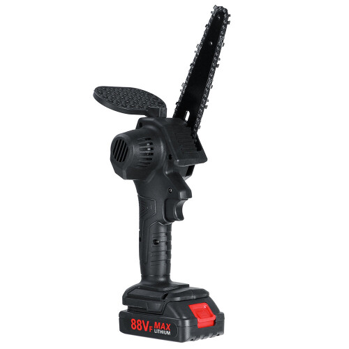 (One Battery) 6" Rechargeable Stepless Speed Change Switch Mini Chainsaws One-handed Wood Cutting Tool 1