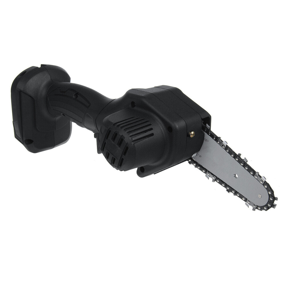 (Without Battery) 4 Inch Mini Cordless Electric Chain Saw Wood Cutter One-Hand Saws Woodworking Tool