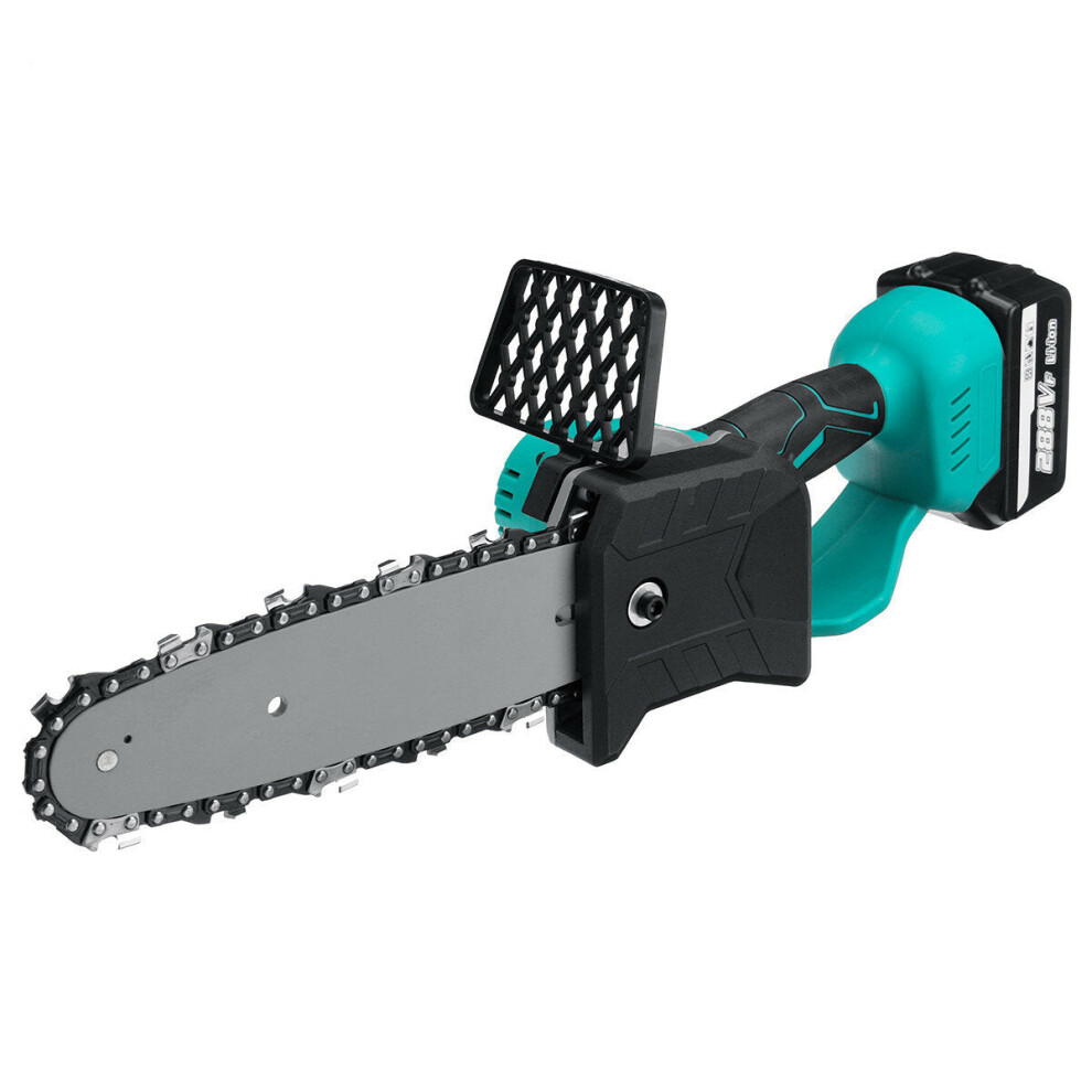 (Two Batteries, Eu Plug) 1500W 8In Electric Rechargeable Chain Saw Multifunctional Logging Saw Wireless Saw Pruning Saw 9078193475180
