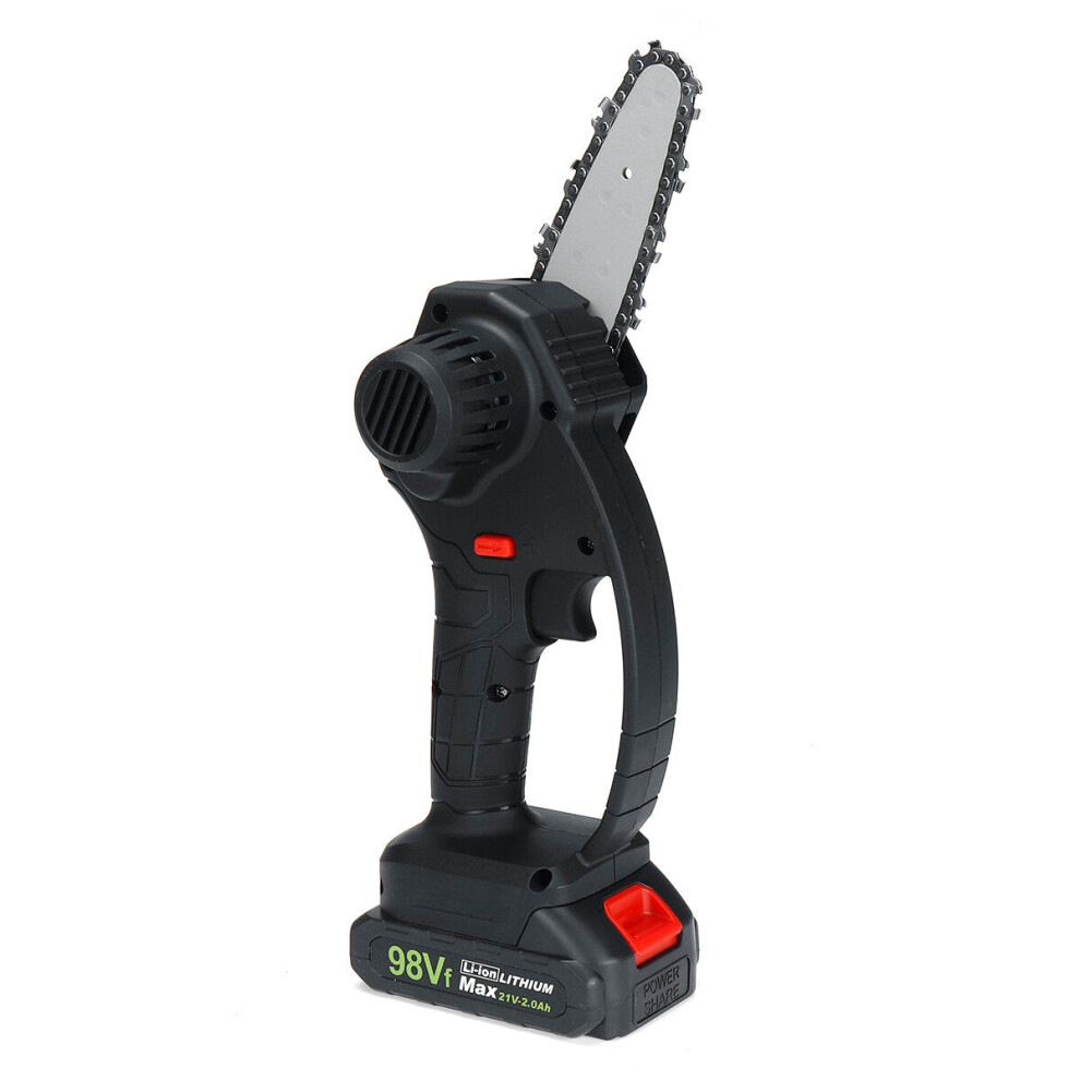 (Black, Us Plug) 550W 98Vf 4Inch Rechargeable Electric Chain Saw Woodworking Cutting Saw 9078193476101