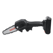 (One Battery, US Plug) 4" Mini Cordless Electric Chain Saw Wood Cutter Woodworking One-Hand Saw