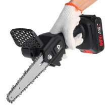 (Two Batteries, US Plug) 88VF 6 Inch Cordless Electric Chain Saw Chainsaw Woodworking Tool for Makita Battery