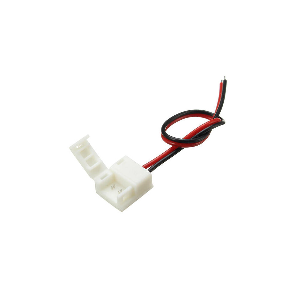 (10mm) 8mm/10mm Width One Terminal Connector with Wire Waterproof for Single Color LED Strips