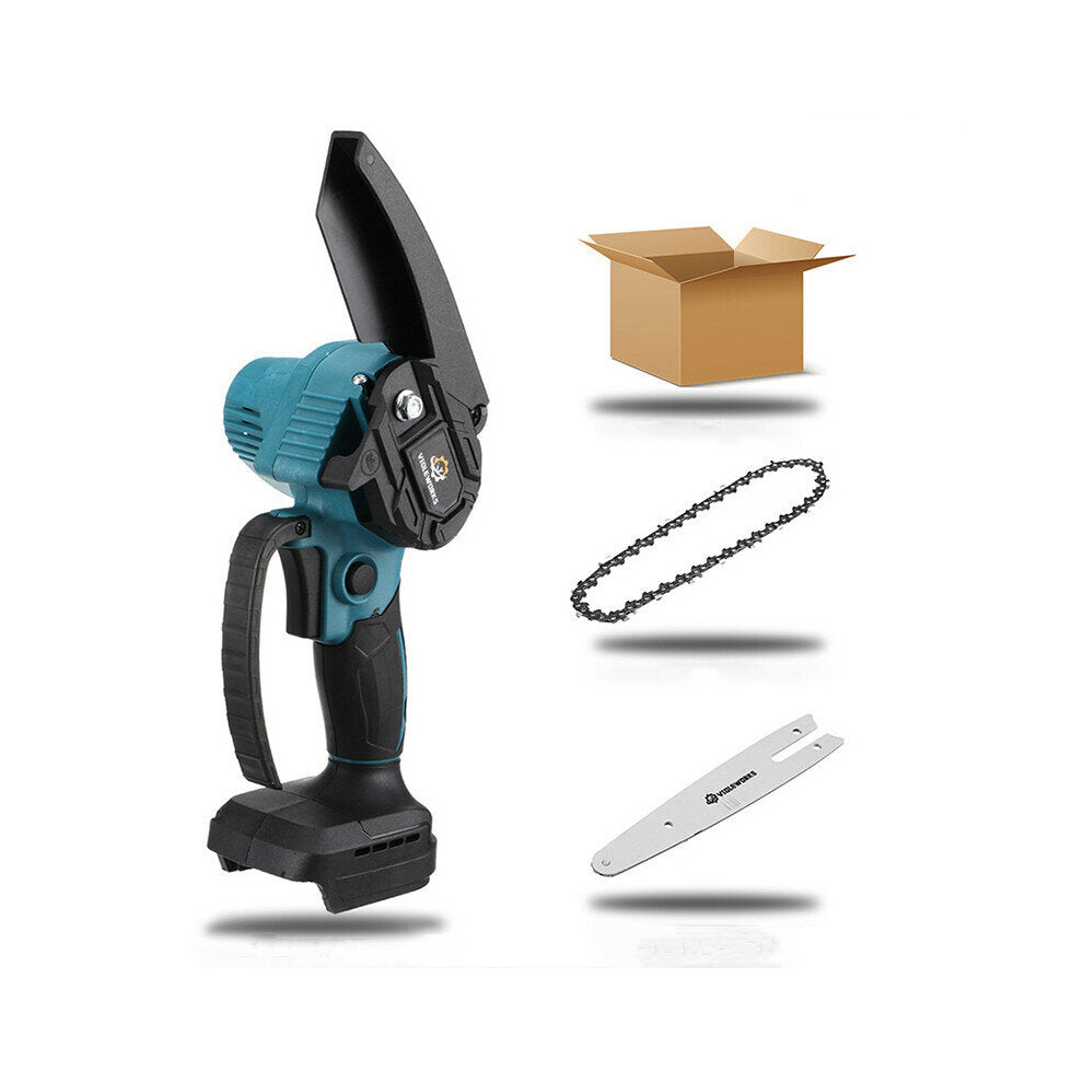 (Without Battery) 88VF 6 Inch Electric Chain Saw 1500W Cordless One-Hand Saws Woodworking Tool Wood Cutter