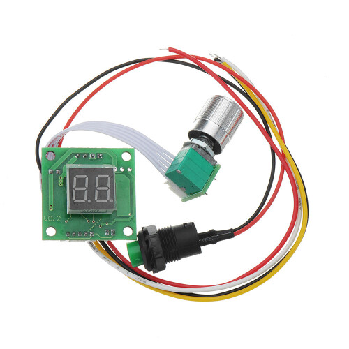 DC 12V LED Digital Display Timing PWM DC Motor Speed Controller 2