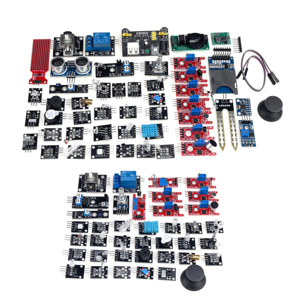 (37 IN 1) 45 IN 1/37 IN 1 Sensor Module Starter Kits Set For Arduino Raspberry Pi Education Bag Package