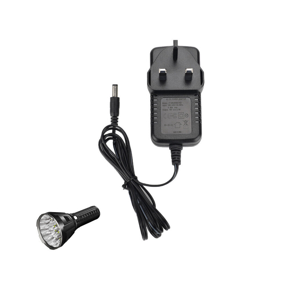 (EU) MS18/R90TS/R90C/DX80/MS12 Flashlight Charger Universal UK/US/EU Plug Charger