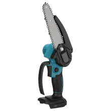 (Blue, with 1 Battery) 6" 88VF Electric Chain Saw Rechargable Chainsaws One-handed Lithoum Battery Wood Cutter EU Plug