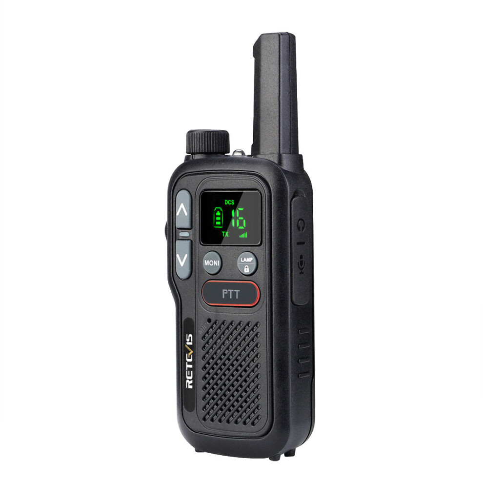 (FRS, 1pc) Mini Walkie Talkie Rechargeable Walkie Talkie PTT PMR446 Long Range Portable Two Way Radio for Hunting