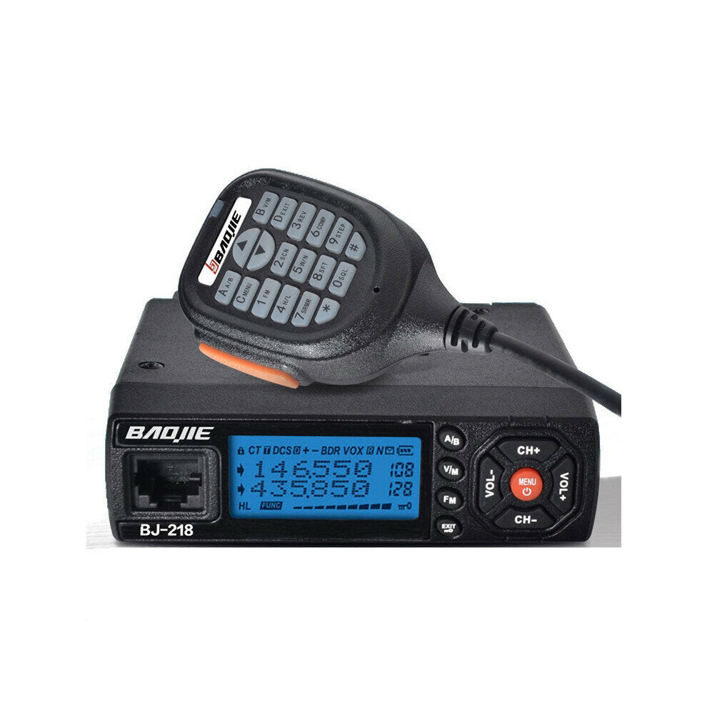 25W Mobile Radio VHF UHF 136-174 400-470MHz Ham Radio Car Walkie Talkie Long Range