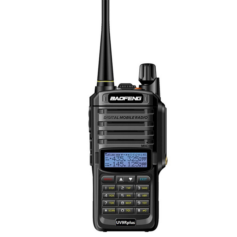 (EU Plug) Upgrade Version Two Way Radio VHF UHF Walkie Talkie Waterproof for CB Ham