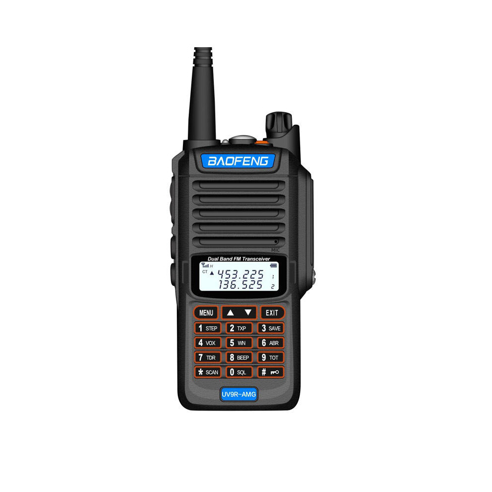 (Orange) Radio Walkie Talkies 10W High Power UV Dual Band Walkie Talkie IP68 Waterproof Walkie Talkie