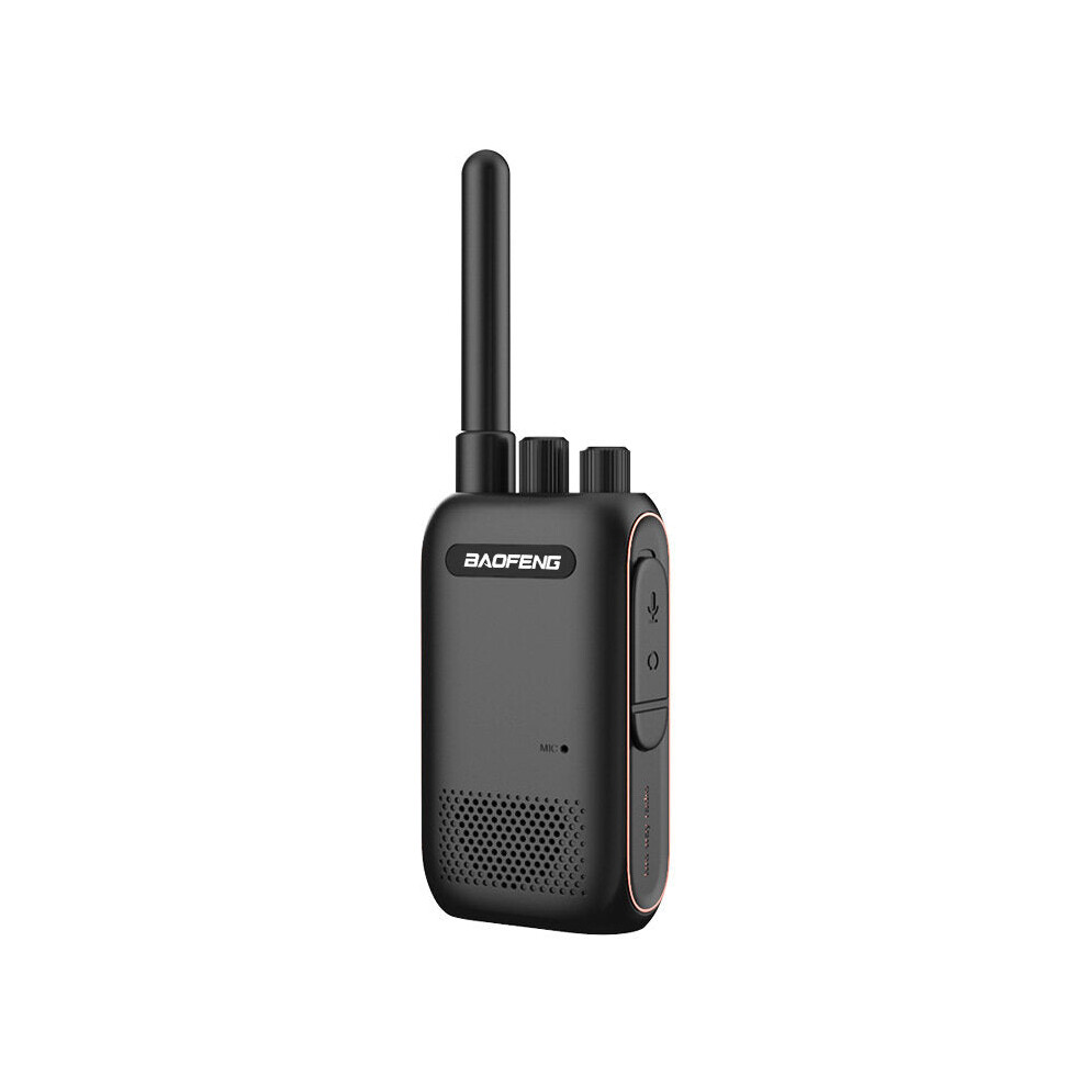 (Black, US Plug) 5W Mini Walkie Talkie UHF 400-480MHz 16CH Smart Portable Radio Transceiver