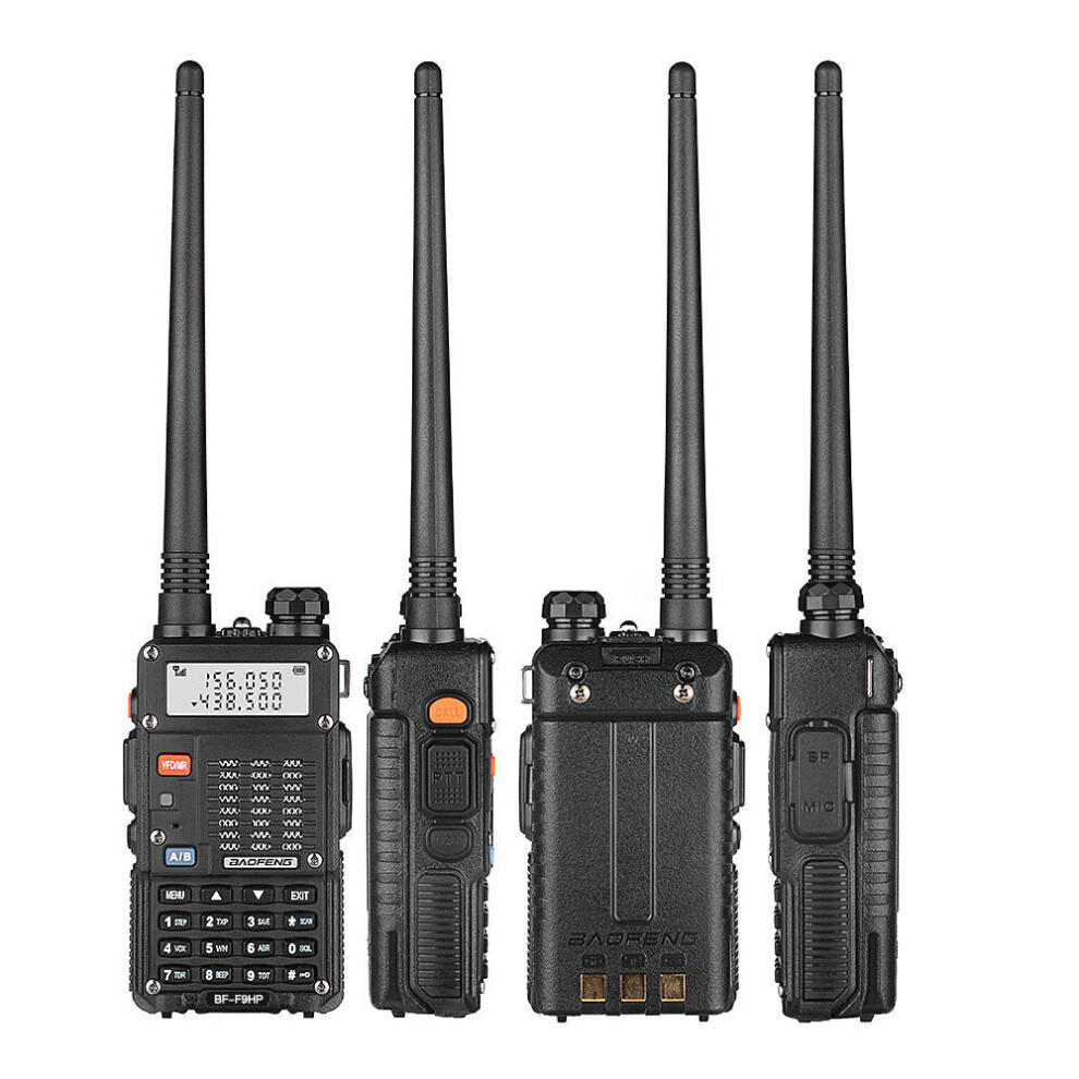 (US Plug) 8W 1800mAh Walkie Talkie 50KM Dual Frequency 128 Channels Multifunctional Transceiver Two-Way-Radio with Flashlight US/EU/AU Plug