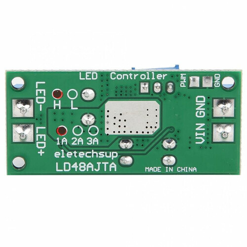(1A, H) 72W 1-3A DC 6V 9V 12V 24V 36V 48V Adjustable Constant Current LED Driver Module MCU IO PWM Controller Board Regulator Current Converter 2