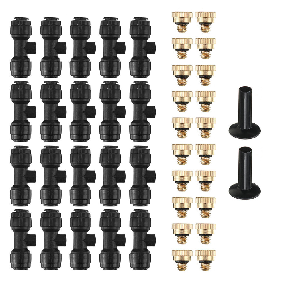 (Type C) Retractable Coil Garden Hose Pipe Expandable Reel Spray System Tap Connector 30m