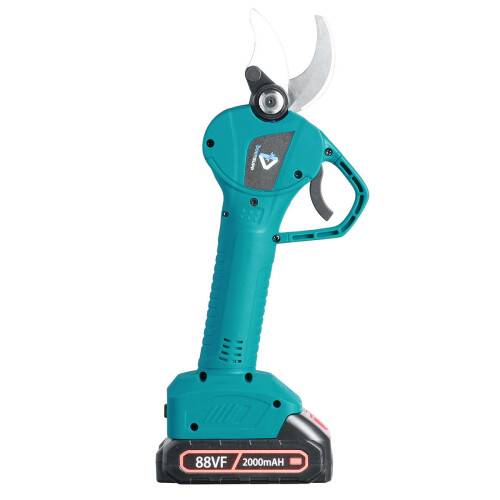(One Battery, EU Plug) Electric Pruning Shears Rechargeable Garden Pruner Branch Cutter Cutting Tools 1