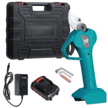 (One Battery, US Plug) Electric Pruning Shears Rechargeable Garden Pruner Branch Cutter Cutting Tools