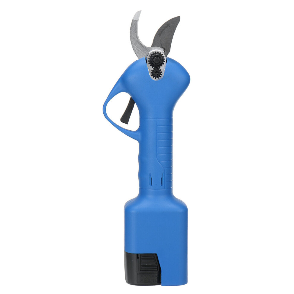 (Blue, One Battery) 16.8V Cordless Electric Branch Scissors 25mm Pruning Shears Cutter Tool Trimmer
