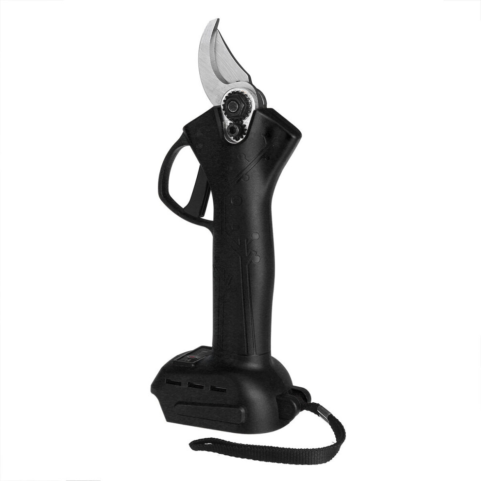 (Black) 30mm Cordless Electric Scissors Pruning Shears 4 Gear Adjustable Tree Branch Pruner