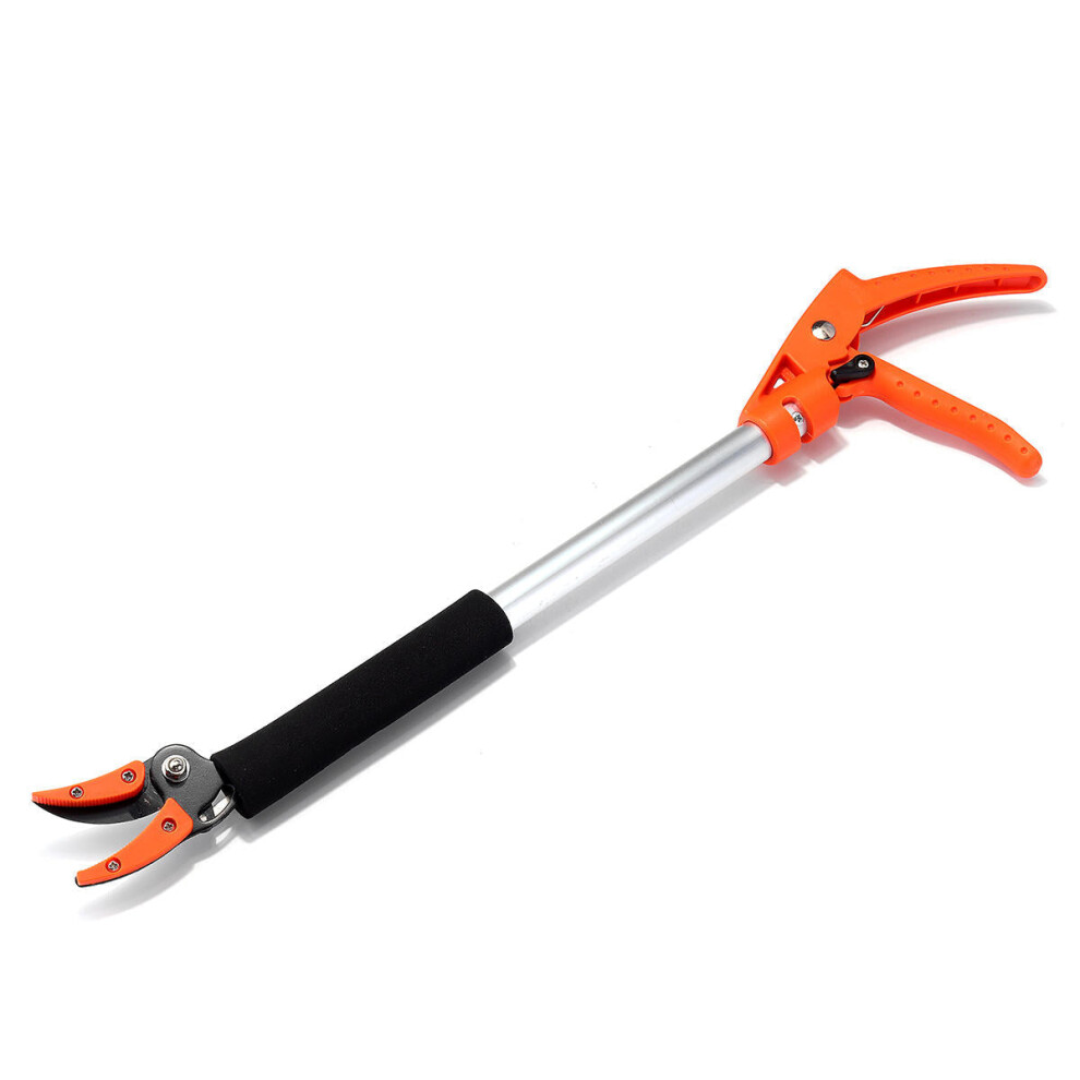 (80cm) 0.6/0.8/1M Telescopic Pruning Shears Lopping Aluminum Long Reach Pruner Cutter Garden Pruning Shear Tool