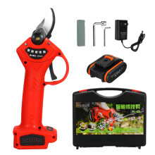 (One Battery, US Plug) 21V Cordless Electric Pruning Shears Garden Pruner Branch Cutting Tool