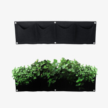 (B) Gardening Grow Pocket Indoor Outdoor Wall Hanging Planting Storage Bag Seedling Bags